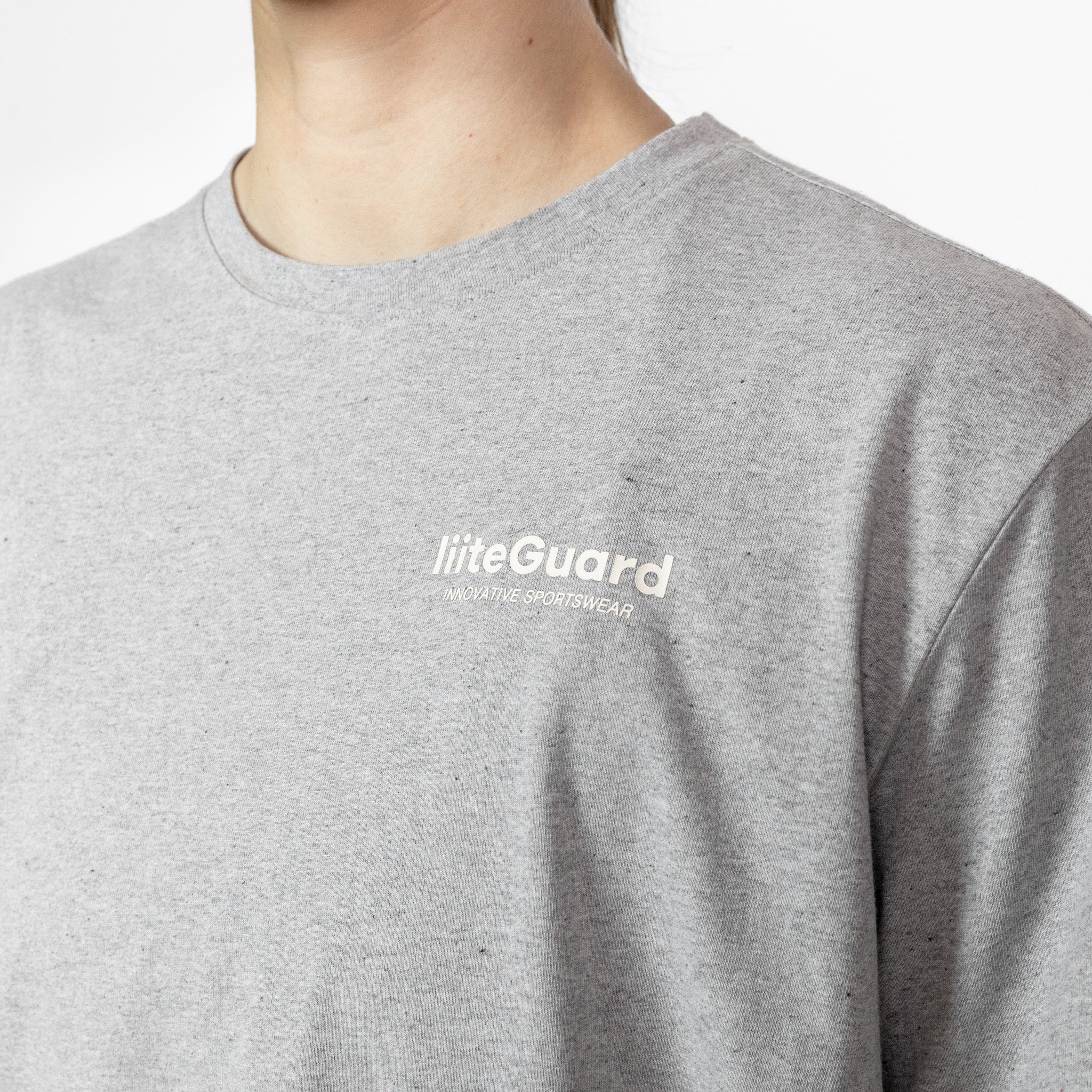 liiteGuard NR BOXY T-SHIRT (UNISEX) T-shirt 2000 LIGHT GREY MELANGE