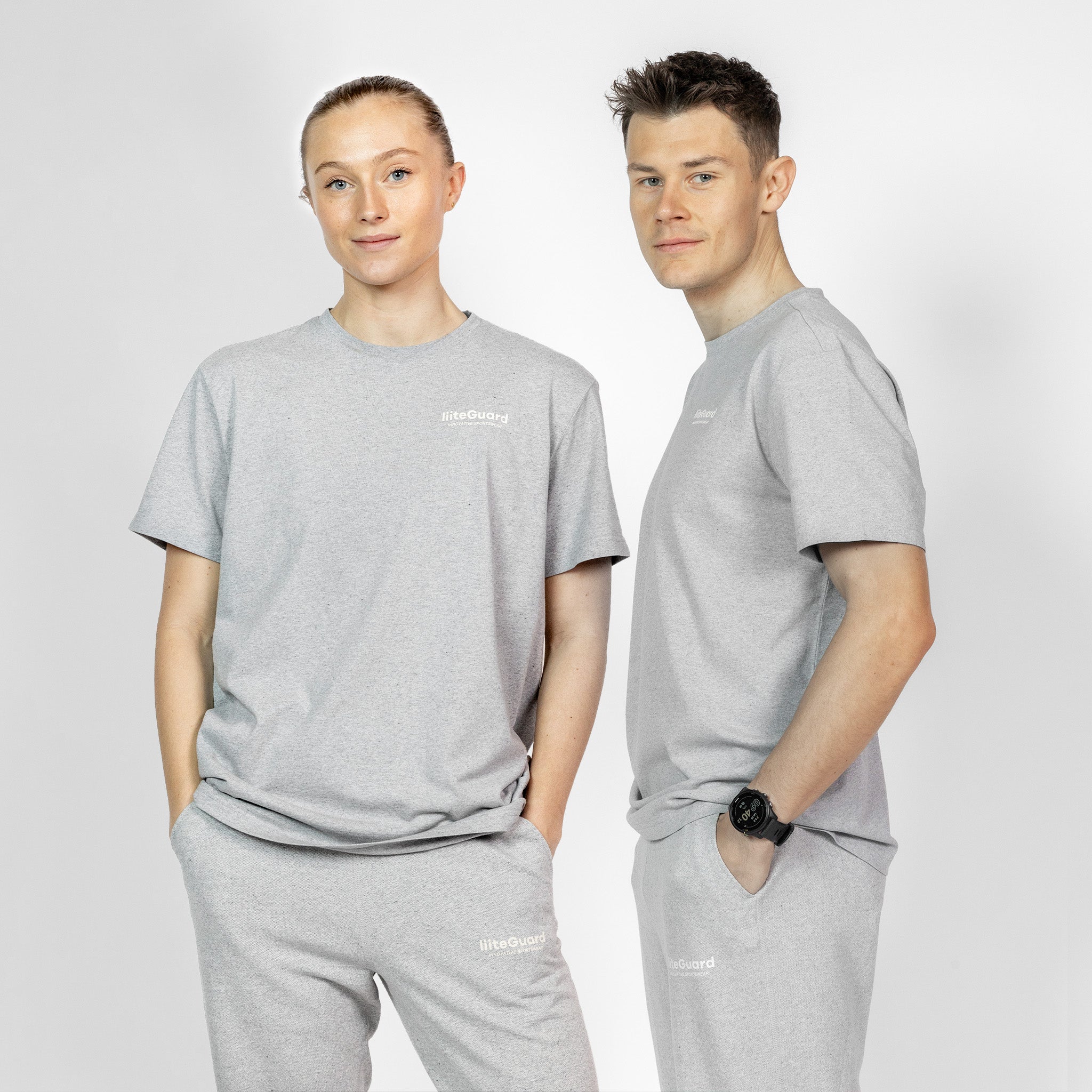 liiteGuard NR BOXY T-SHIRT (UNISEX) T-shirt 2000 LIGHT GREY MELANGE