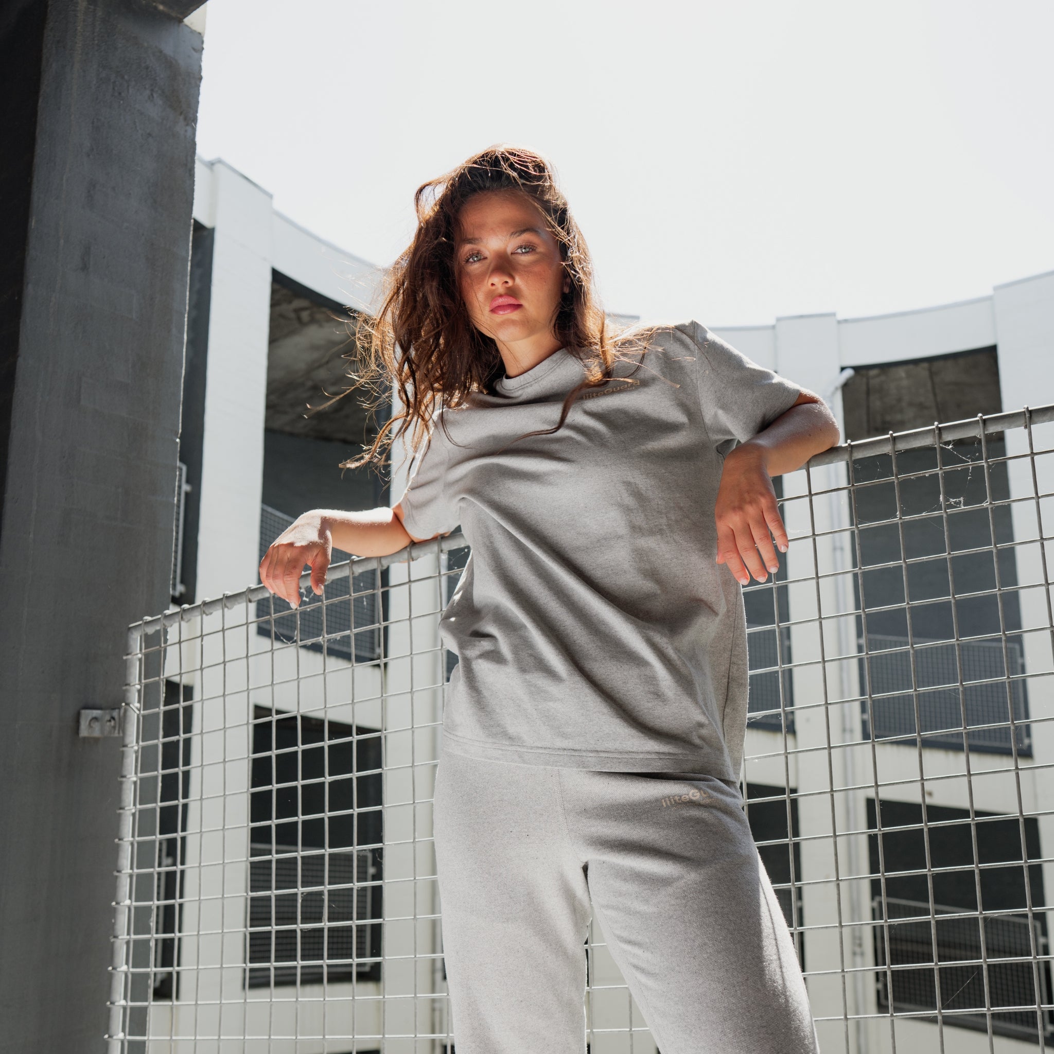 liiteGuard NR BOXY T-SHIRT (UNISEX) T-shirt 2000 LIGHT GREY MELANGE