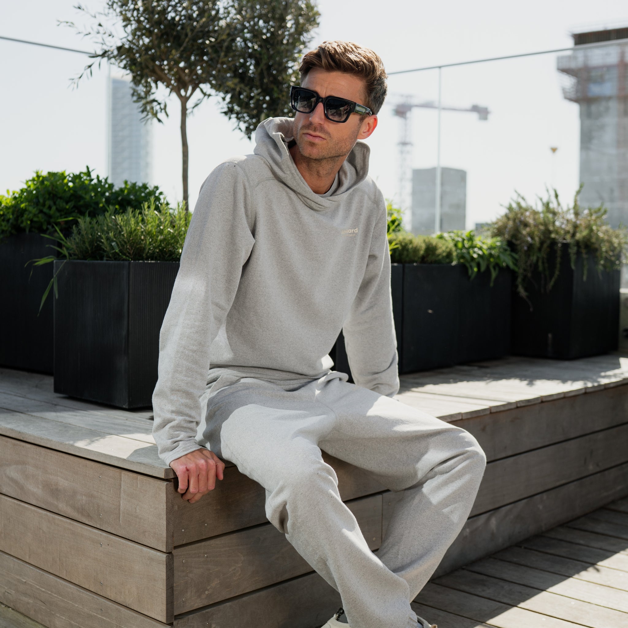 liiteGuard NR SWEAT HOODIE (UNISEX) Top 2000 LIGHT GREY MELANGE