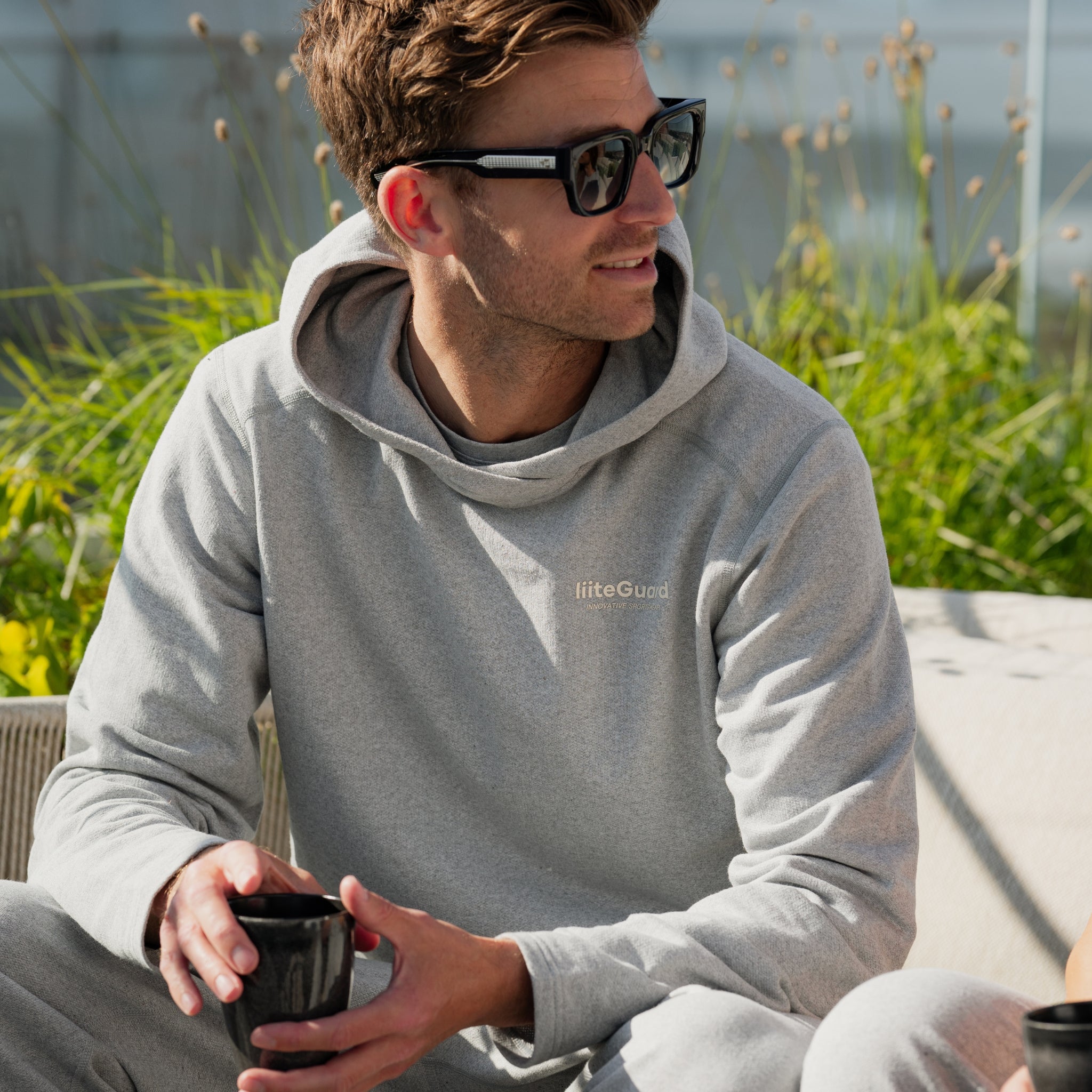 liiteGuard NR SWEAT HOODIE (UNISEX) Top 2000 LIGHT GREY MELANGE