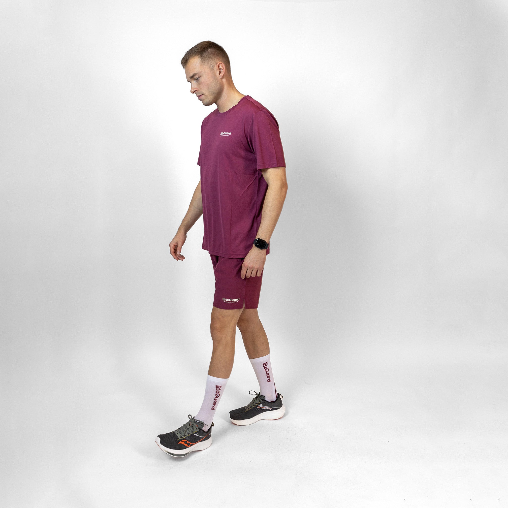 liiteGuard PRO-TECH LG SOCK Mellemlange strømper White/Bordeaux