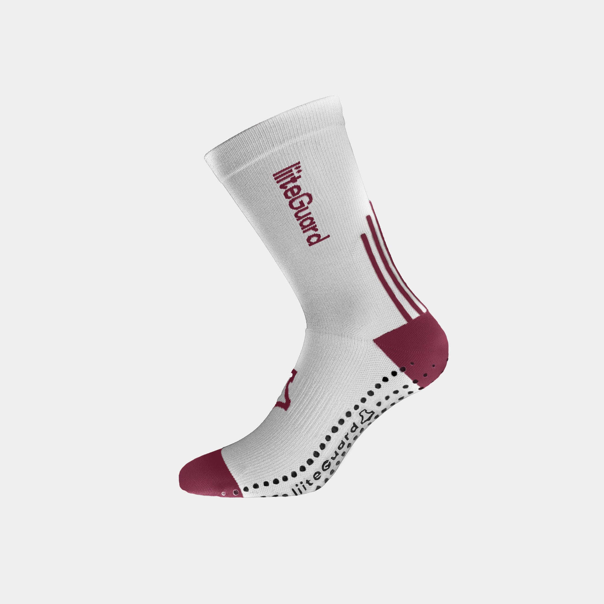 liiteGuard PRO-TECH LG SOCK Mellemlange strømper White/Bordeaux