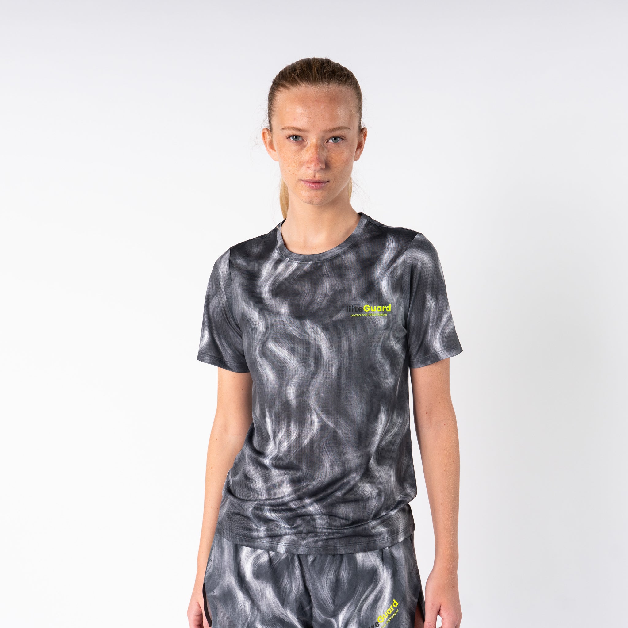 liiteGuard RACE GROUND-TECH T-SHIRT (WOMEN) T-shirts Grey AOP