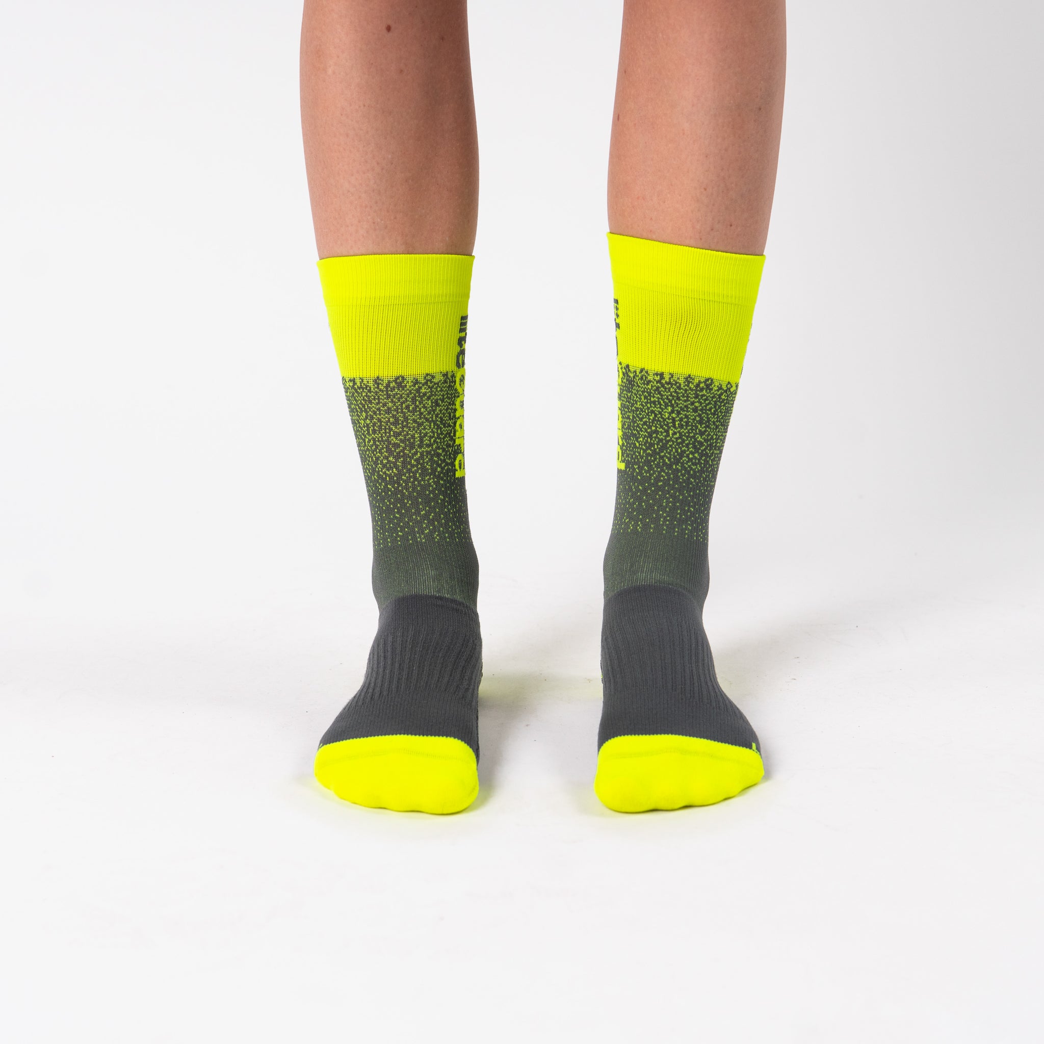 liiteGuard RACE PRO-TECH LG Mellemlange strømper Ebony/Neon Yellow