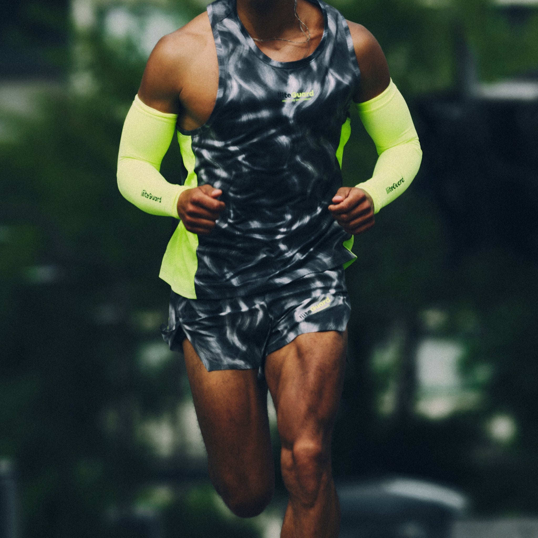 liiteGuard RACE SPLIT SHORTS (MEN) Shorts Grey AOP