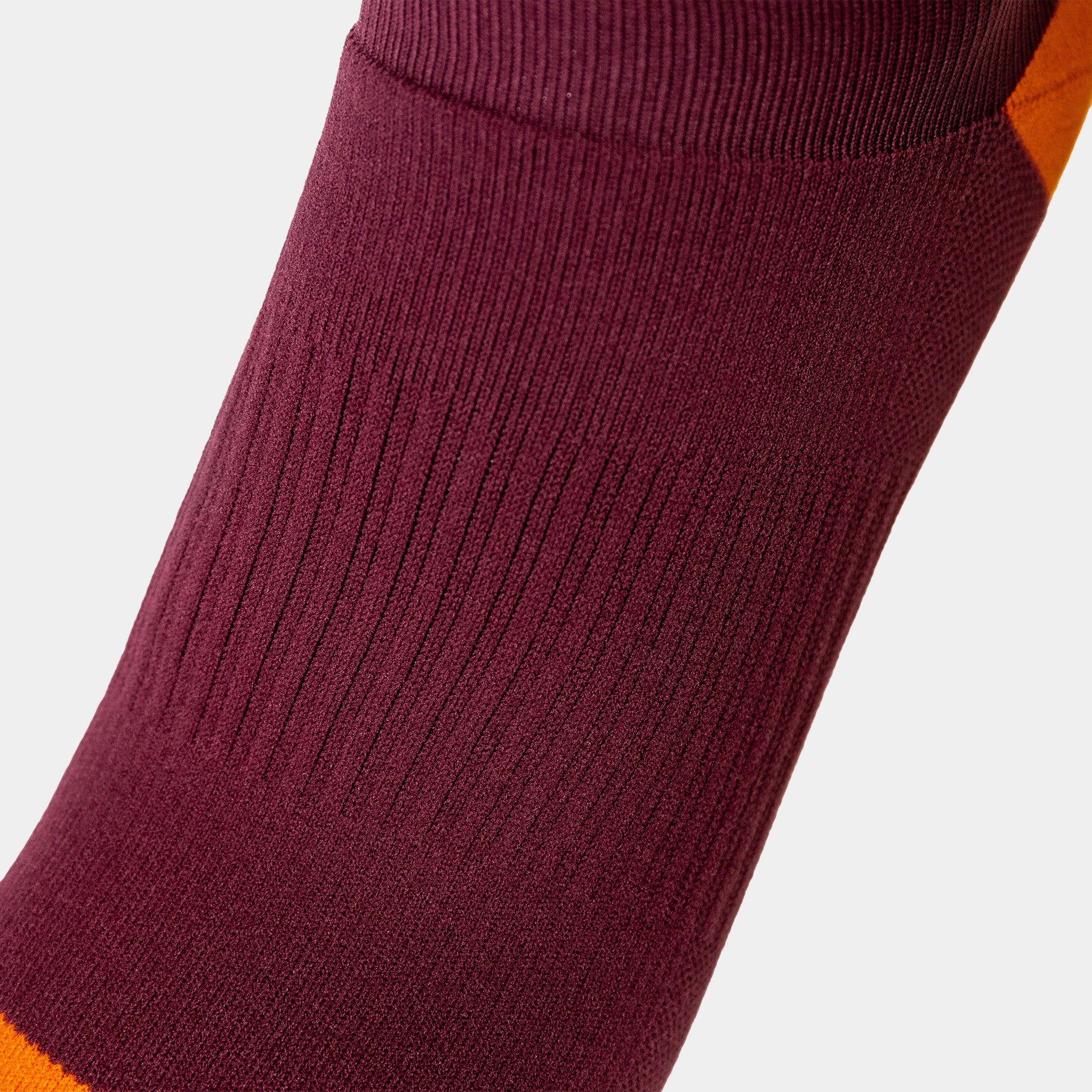 liiteGuard SHIN-TECH GRIP RUNNING SOCK Lange strømper Bordeaux