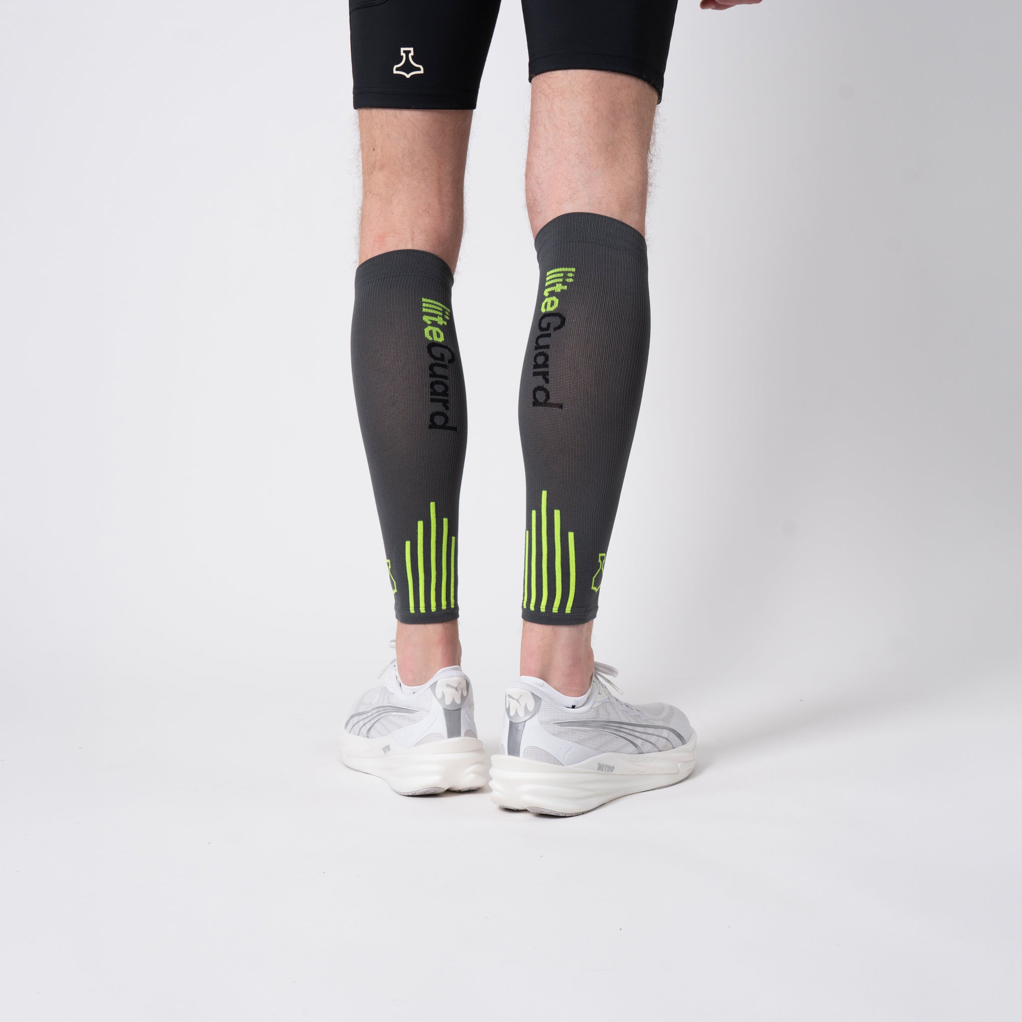 liiteGuard SHIN-TECH VISION COMPRESSION CALF SLEEVES Leg sleeve Ebony