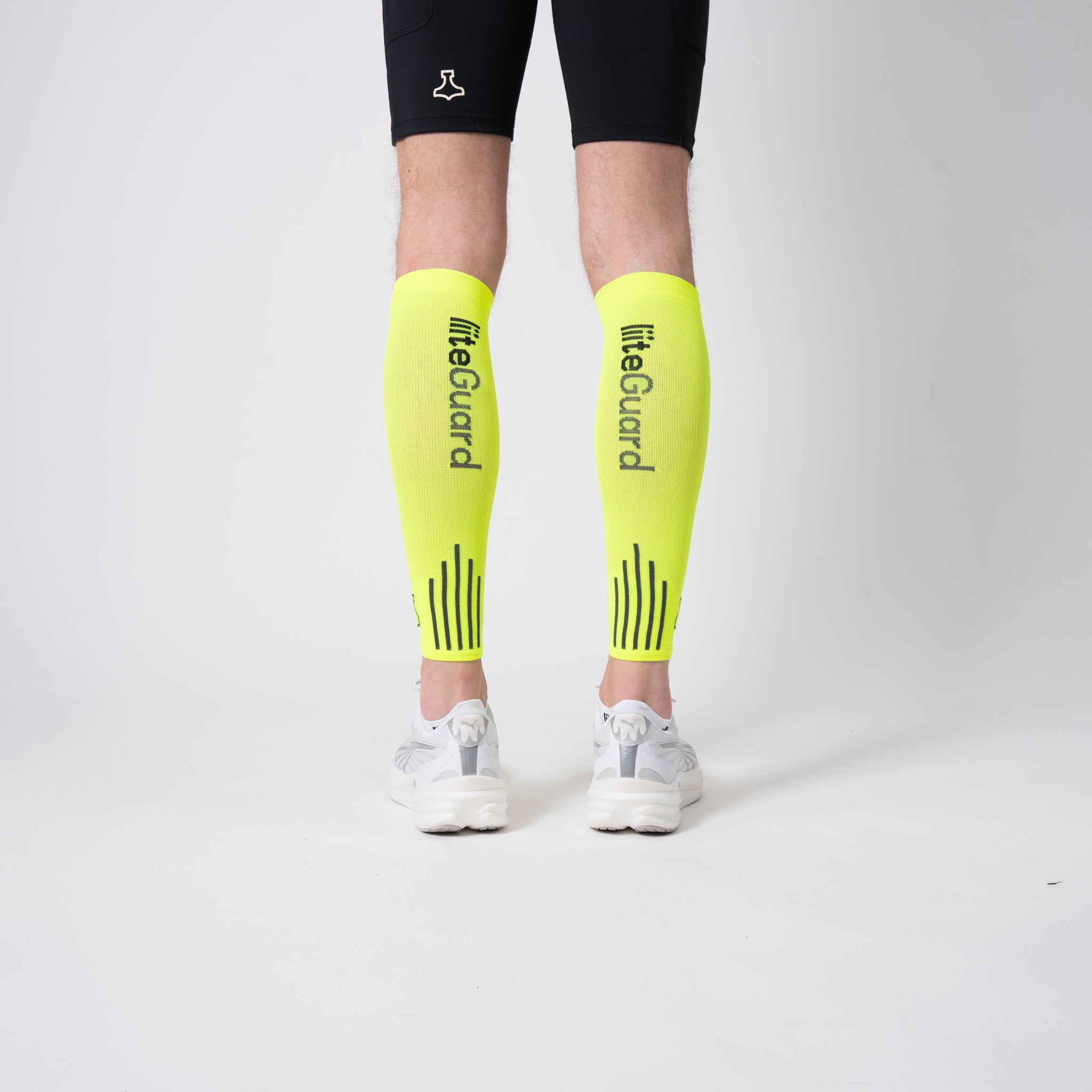 liiteGuard SHIN-TECH VISION COMPRESSION CALF SLEEVES Leg sleeve Neon Yellow