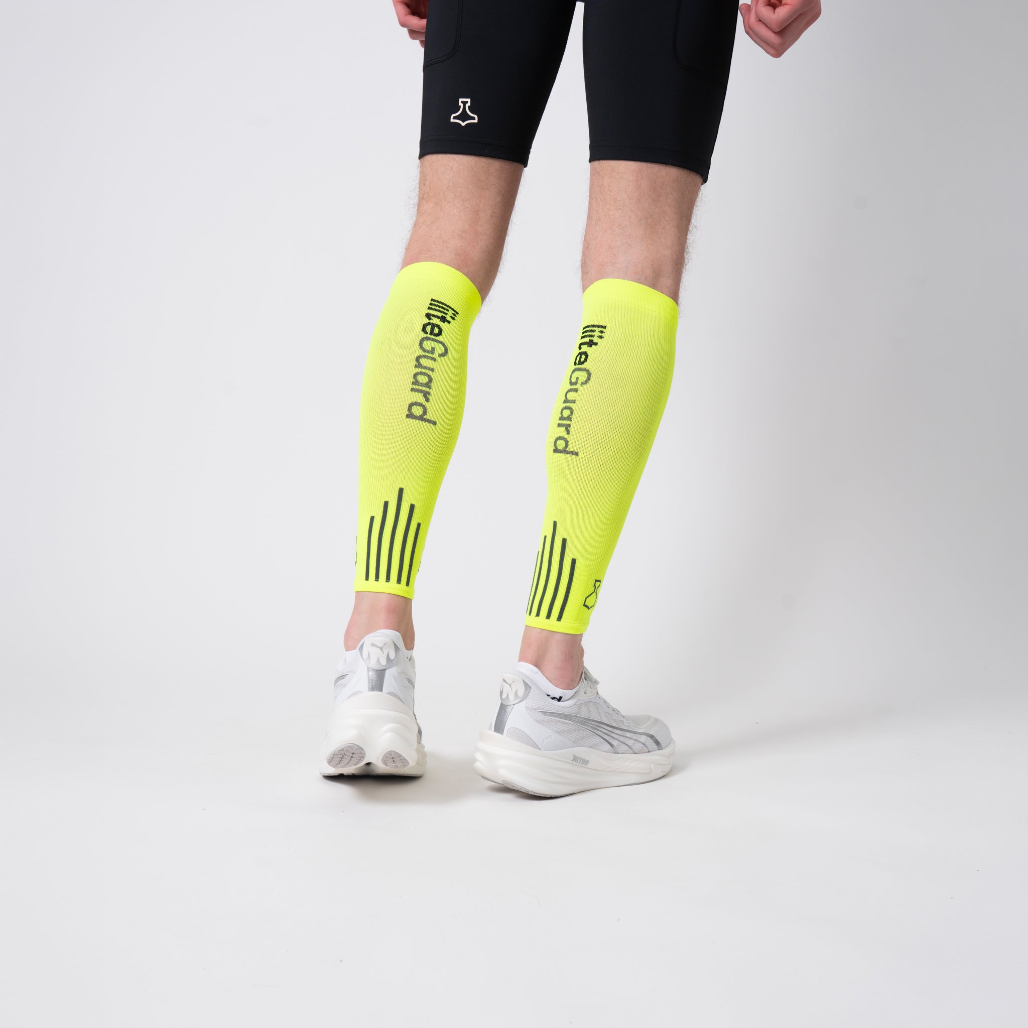 liiteGuard SHIN-TECH VISION COMPRESSION CALF SLEEVES Leg sleeve Neon Yellow