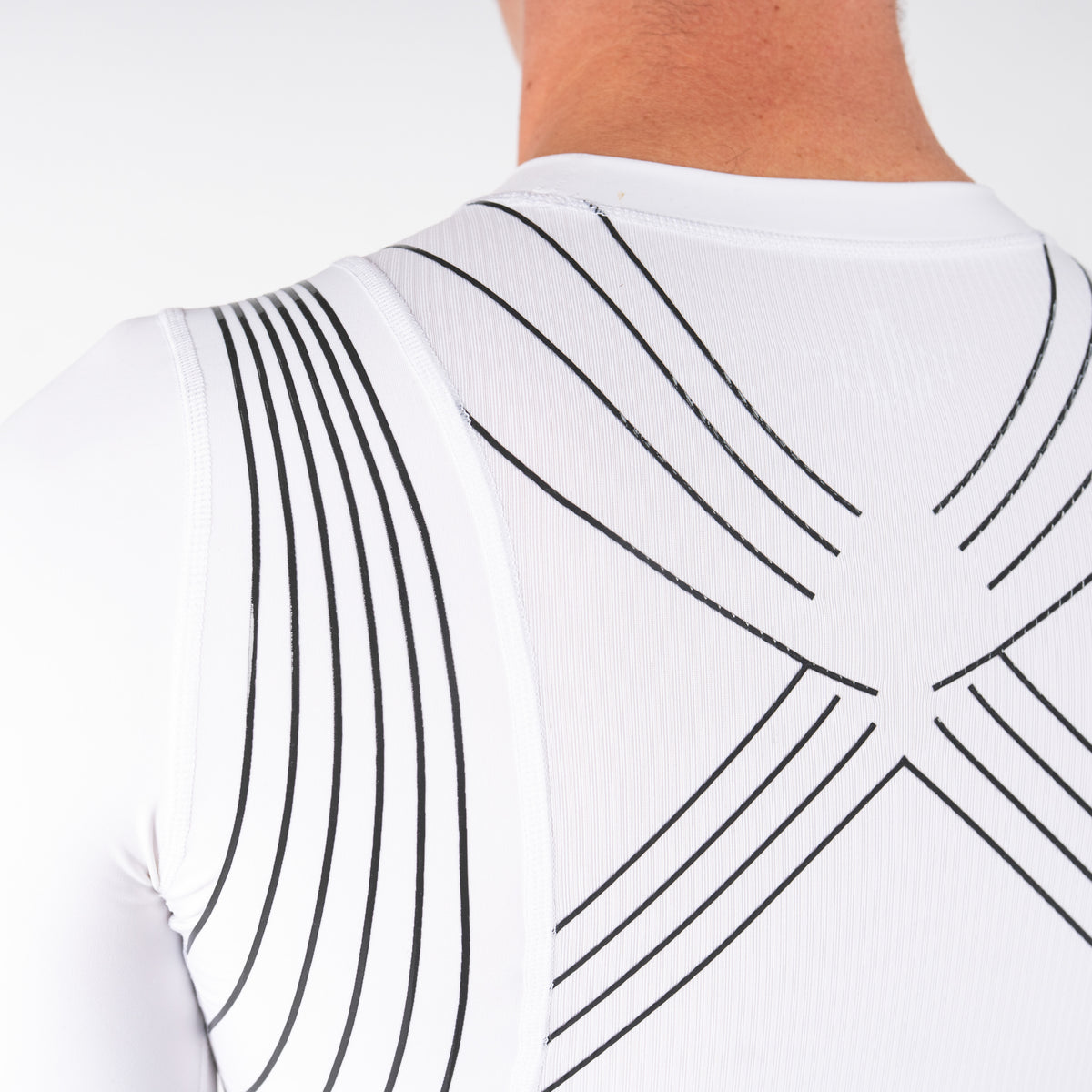 liiteGuard SPINE-TECH BASELAYER LS (MEN) Baselayer White