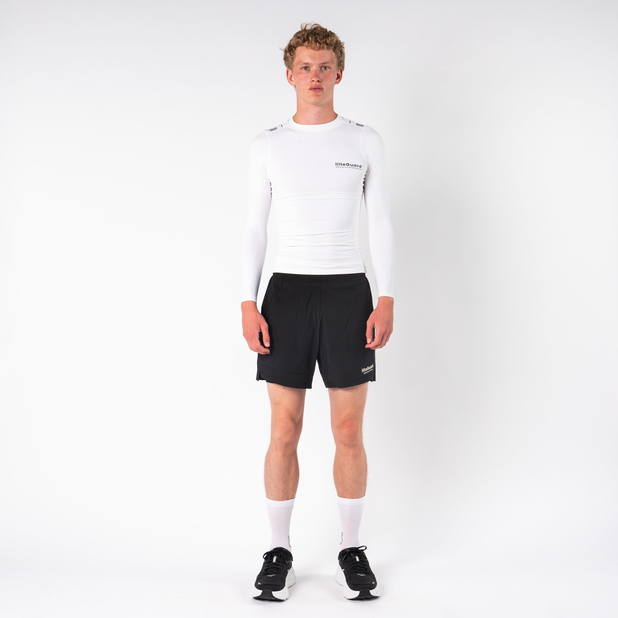 liiteGuard SPINE-TECH BASELAYER LS (MEN) Baselayer White