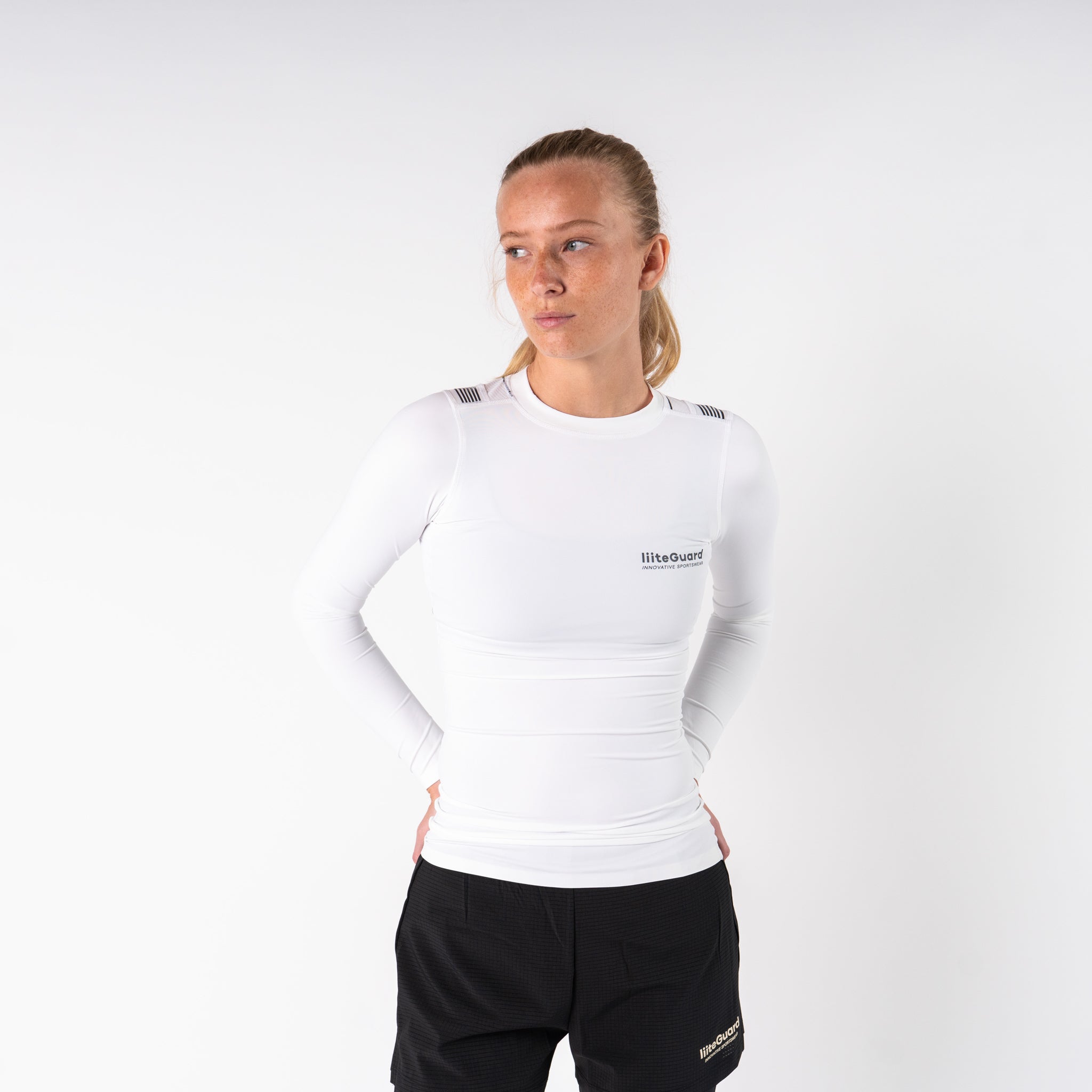 liiteGuard SPINE-TECH BASELAYER LS (WOMEN) Baselayer White
