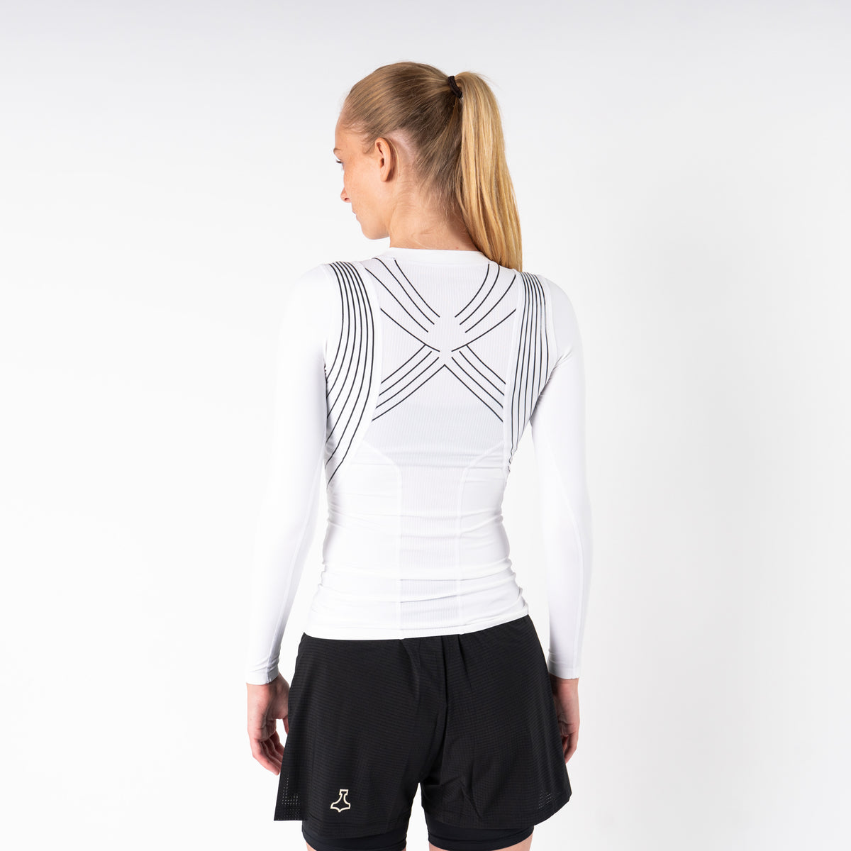 liiteGuard SPINE-TECH BASELAYER LS (WOMEN) Baselayer White