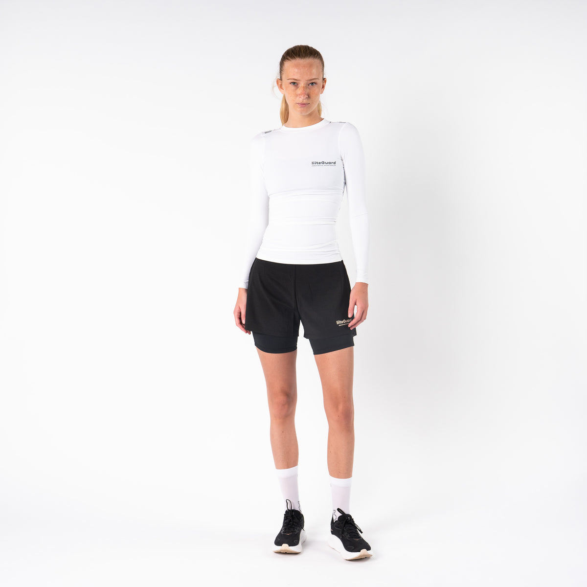 liiteGuard SPINE-TECH BASELAYER LS (WOMEN) Baselayer White