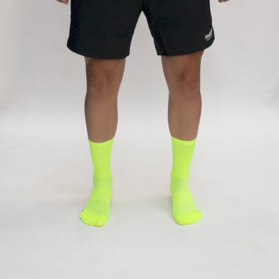 liiteGuard HYPERLIGHT CREW SOCK 2-PACK Mellemlange strømper Neon Yellow