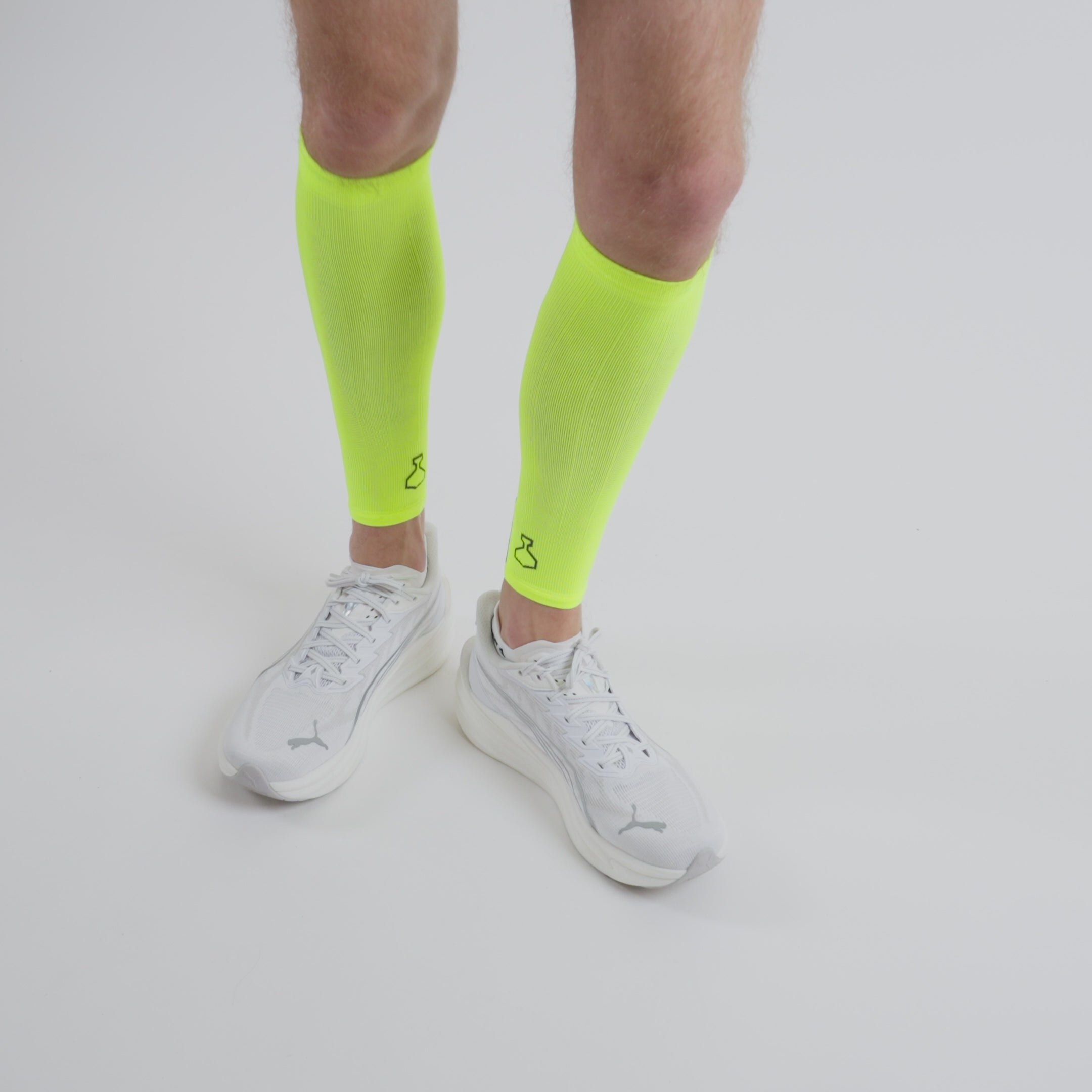 liiteGuard SHIN-TECH VISION COMPRESSION CALF SLEEVES Leg sleeve Neon Yellow